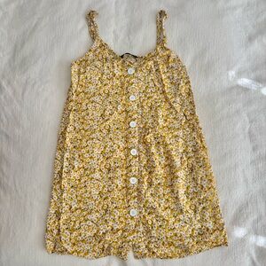 Shein yellow floral dress